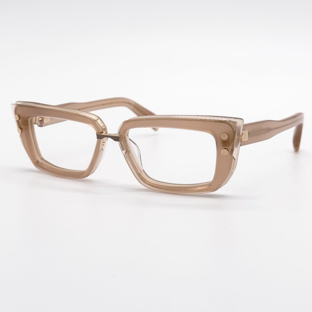 New Balmain Eyeglasses Bpx-134c Cat Eye Nude Women Eyewear